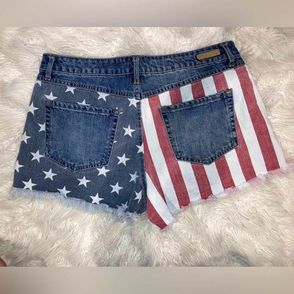 🇺🇸True Craft American Flag Denim Shorts🇺🇸
